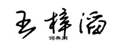 朱锡荣王梓滔草书个性签名怎么写
