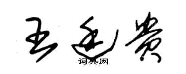 朱锡荣王廷贵草书个性签名怎么写