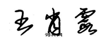 朱锡荣王肖霞草书个性签名怎么写