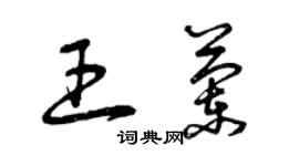 曾庆福王兰草书个性签名怎么写