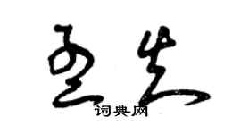 曾庆福孟知草书个性签名怎么写