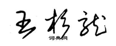 朱锡荣王杉龙草书个性签名怎么写