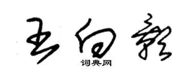 朱锡荣王向影草书个性签名怎么写