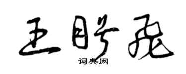 曾庆福王盼飞草书个性签名怎么写