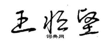 曾庆福王恒坚草书个性签名怎么写