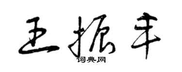 曾庆福王振丰草书个性签名怎么写