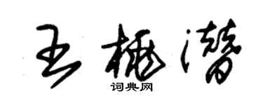 朱锡荣王桃潜草书个性签名怎么写
