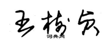 朱锡荣王树贞草书个性签名怎么写