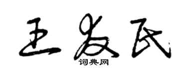 曾庆福王友民草书个性签名怎么写