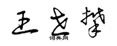 曾庆福王世攀草书个性签名怎么写
