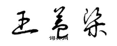 曾庆福王益梁草书个性签名怎么写