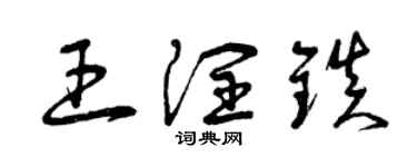 曾庆福王润镇草书个性签名怎么写