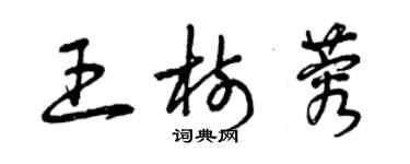 曾庆福王树蓉草书个性签名怎么写