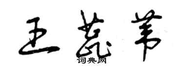 曾庆福王蕊苇草书个性签名怎么写