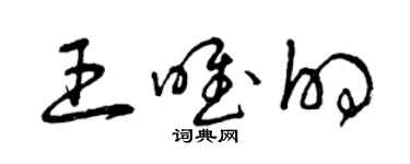 曾庆福王唯的草书个性签名怎么写