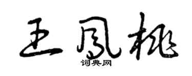曾庆福王凤桃草书个性签名怎么写