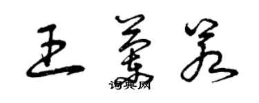 曾庆福王兰若草书个性签名怎么写