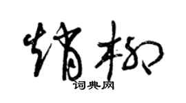 曾庆福赵柳草书个性签名怎么写