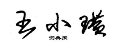 朱锡荣王小璜草书个性签名怎么写