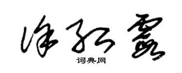 朱锡荣徐红霞草书个性签名怎么写