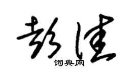 朱锡荣彭佳草书个性签名怎么写