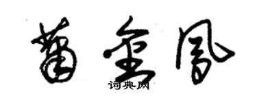 朱锡荣萧金凤草书个性签名怎么写