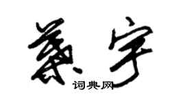 朱锡荣叶宇草书个性签名怎么写