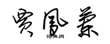 朱锡荣贾凤兰草书个性签名怎么写