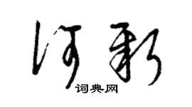 曾庆福何新草书个性签名怎么写