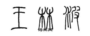 陈墨王林波篆书个性签名怎么写