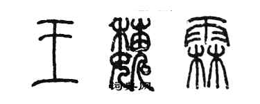 陈墨王巍霖篆书个性签名怎么写
