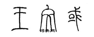 陈墨王文或篆书个性签名怎么写