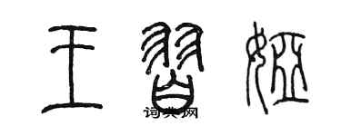 陈墨王习娅篆书个性签名怎么写
